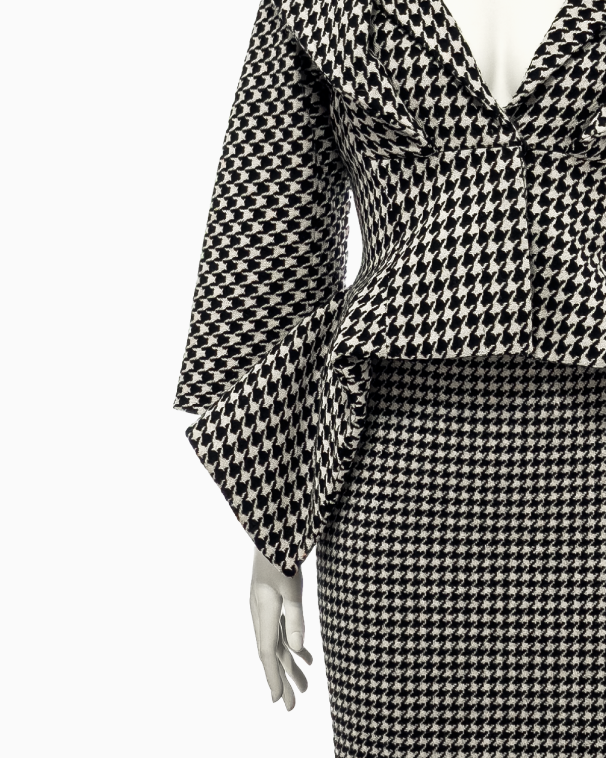 Alexander McQueen Houndstooth Jacket and Pencil Skirt Set, Fall/Winter 2009